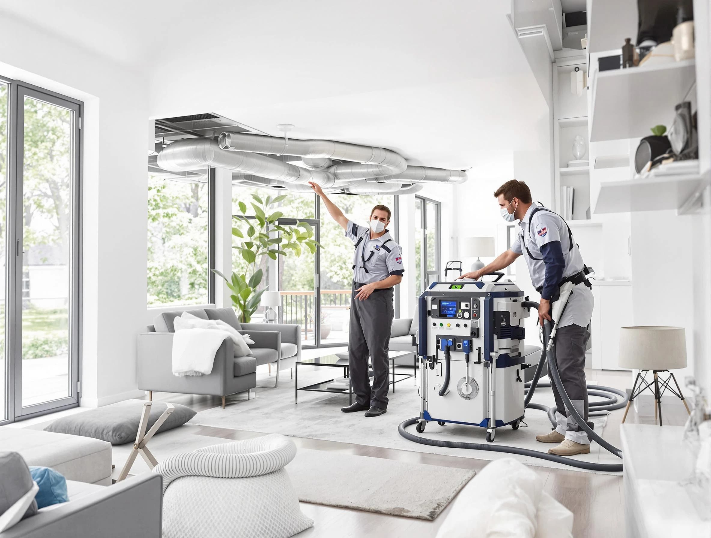 Gilbert Air Duct Cleaning professional conducting pure air duct cleaning with state-of-the-art equipment in Gilbert