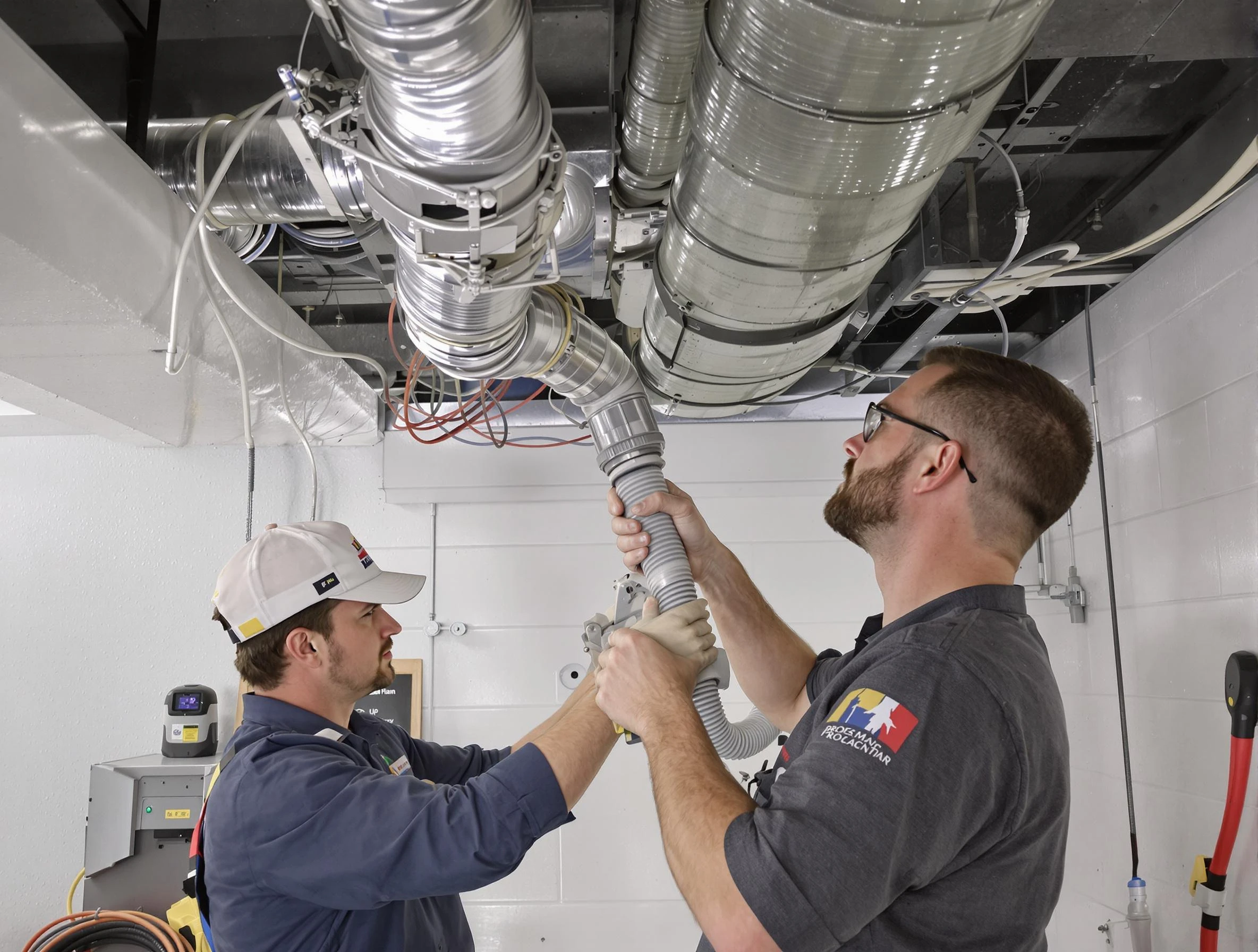 Gilbert Air Duct Cleaning technician performing thorough AC duct cleaning in Gilbert